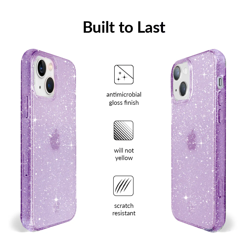 Lilac Stardust Glitter iPhone Case - Image 34