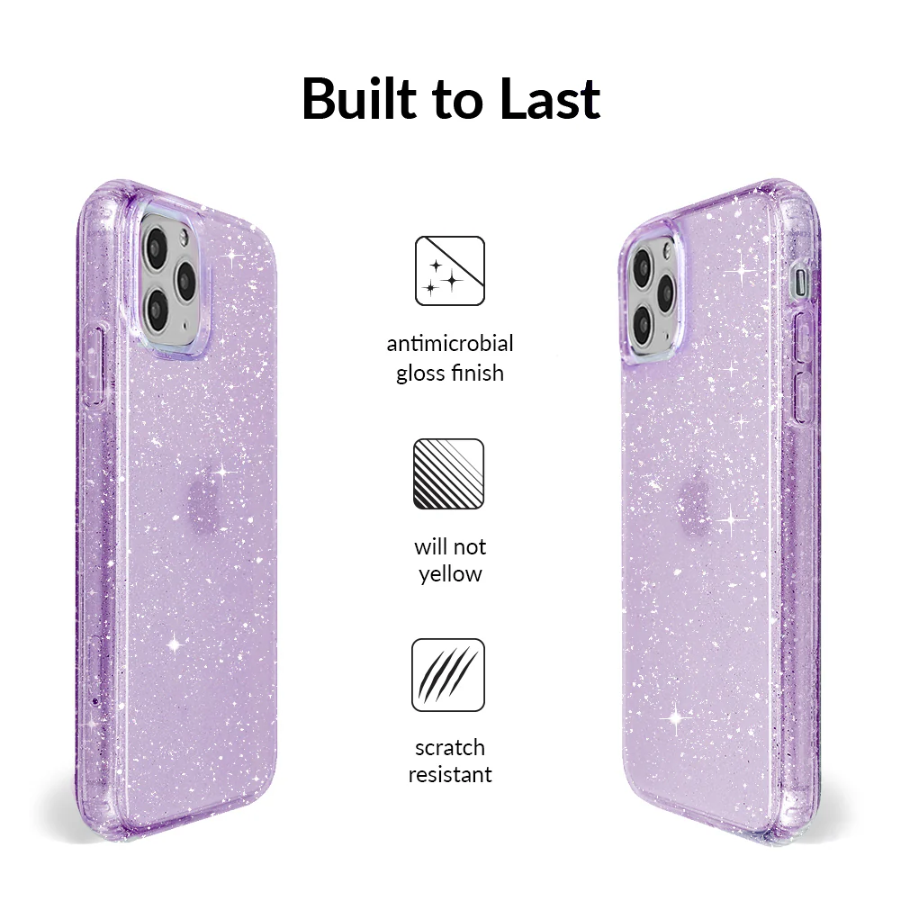 Lilac Stardust Glitter iPhone Case - Image 39