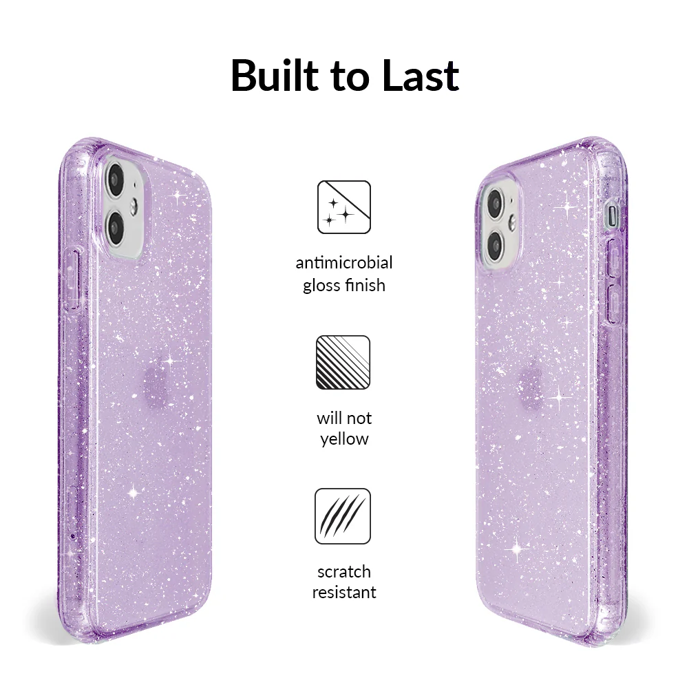 Lilac Stardust Glitter iPhone Case - Image 49