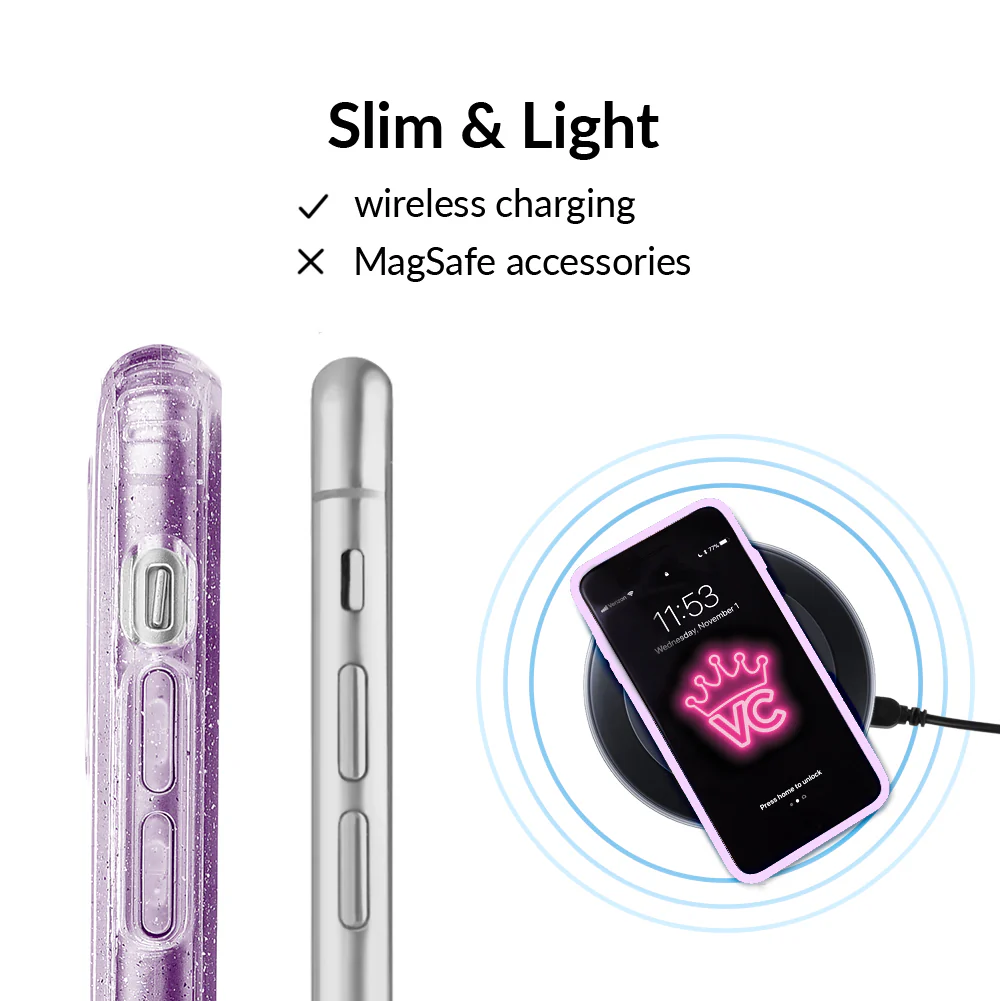 Lilac Stardust Glitter iPhone Case - Image 50