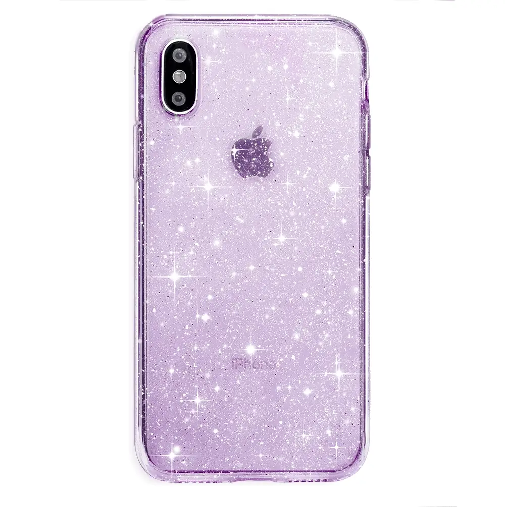 Lilac Stardust Glitter iPhone Case - Image 51