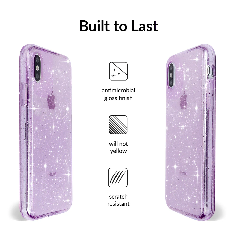 Lilac Stardust Glitter iPhone Case - Image 59