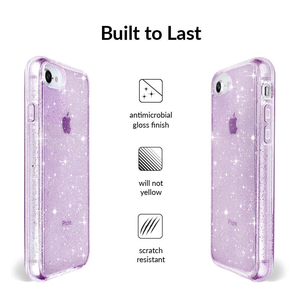 Lilac Stardust Glitter iPhone Case - Image 69