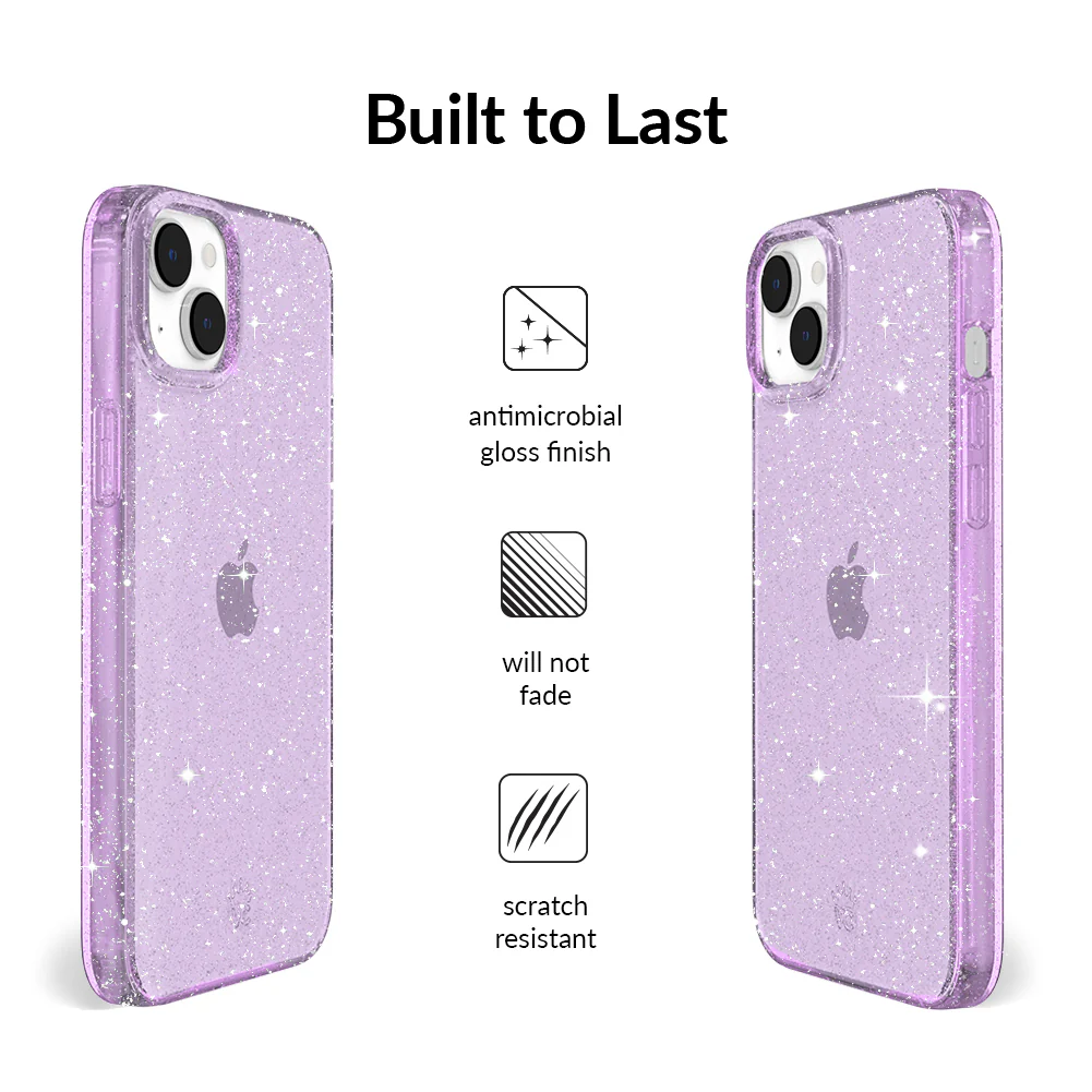Lilac Stardust Glitter iPhone Case - Image 80