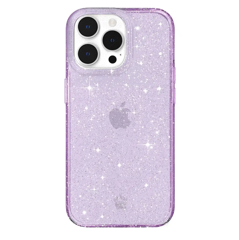 Lilac Stardust Glitter iPhone Case - Image 87