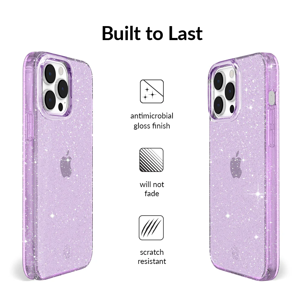 Lilac Stardust Glitter iPhone Case - Image 90