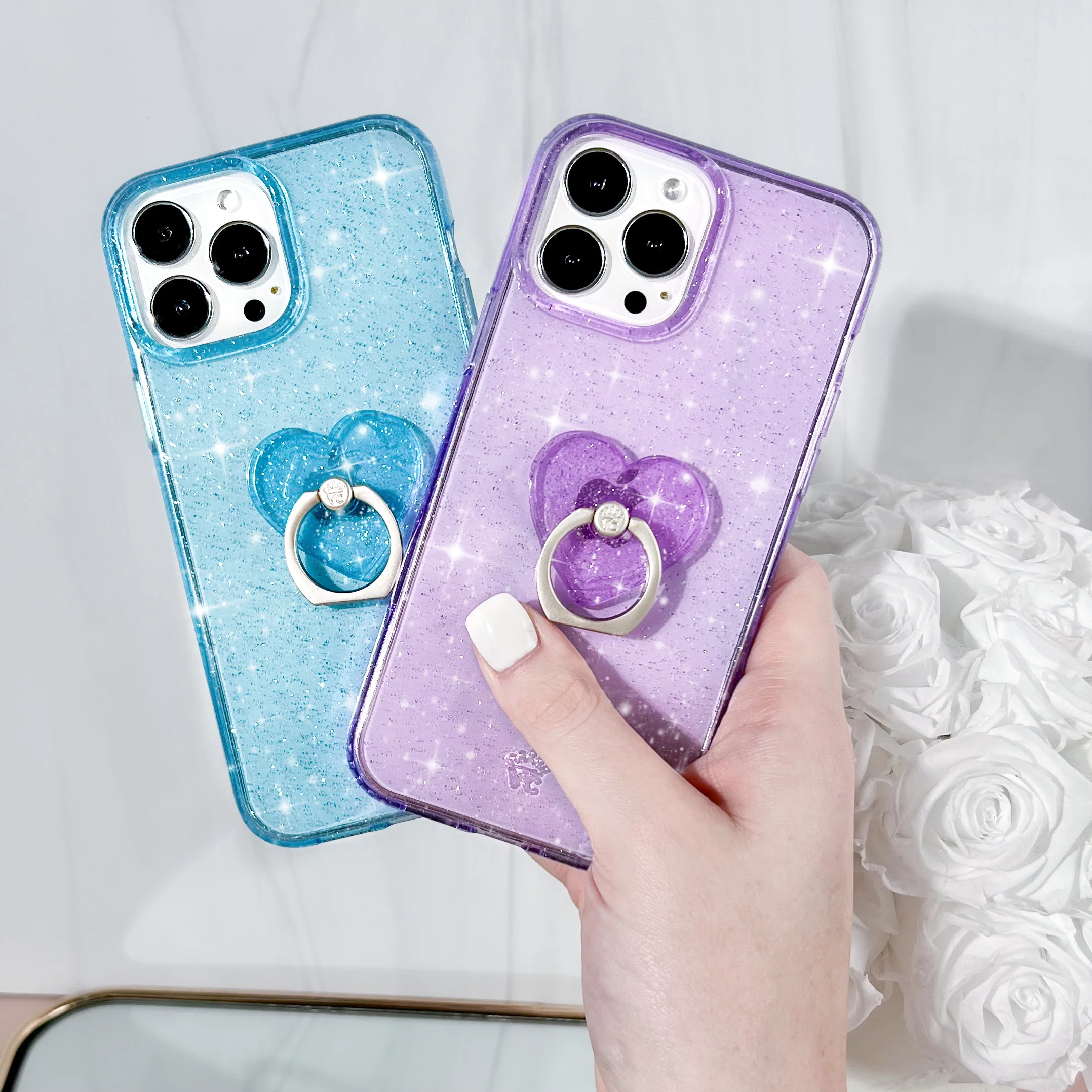 Lilac Stardust Phone Ring - Image 2