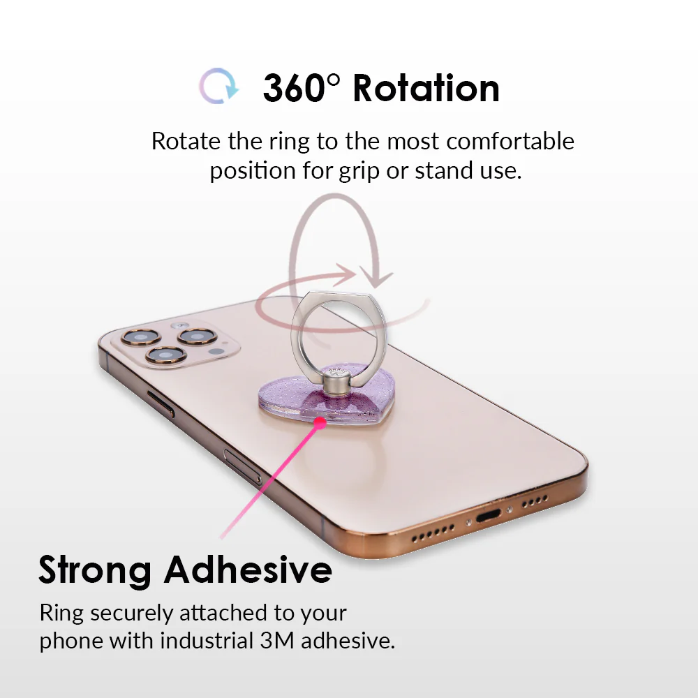 Lilac Stardust Phone Ring - Image 4