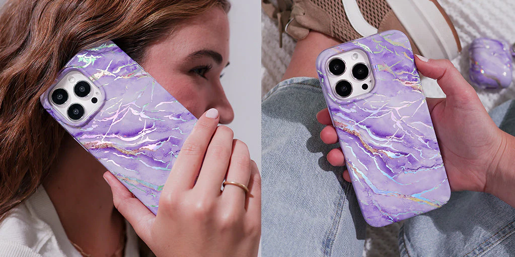 Purple Holo Moonstone iPhone Case - Image 91