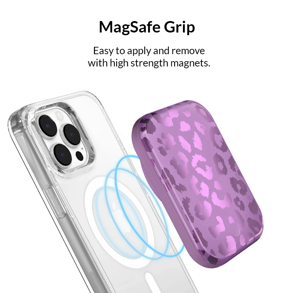 Amethyst Leopard MagSafe Battery Power Pack - Image 4