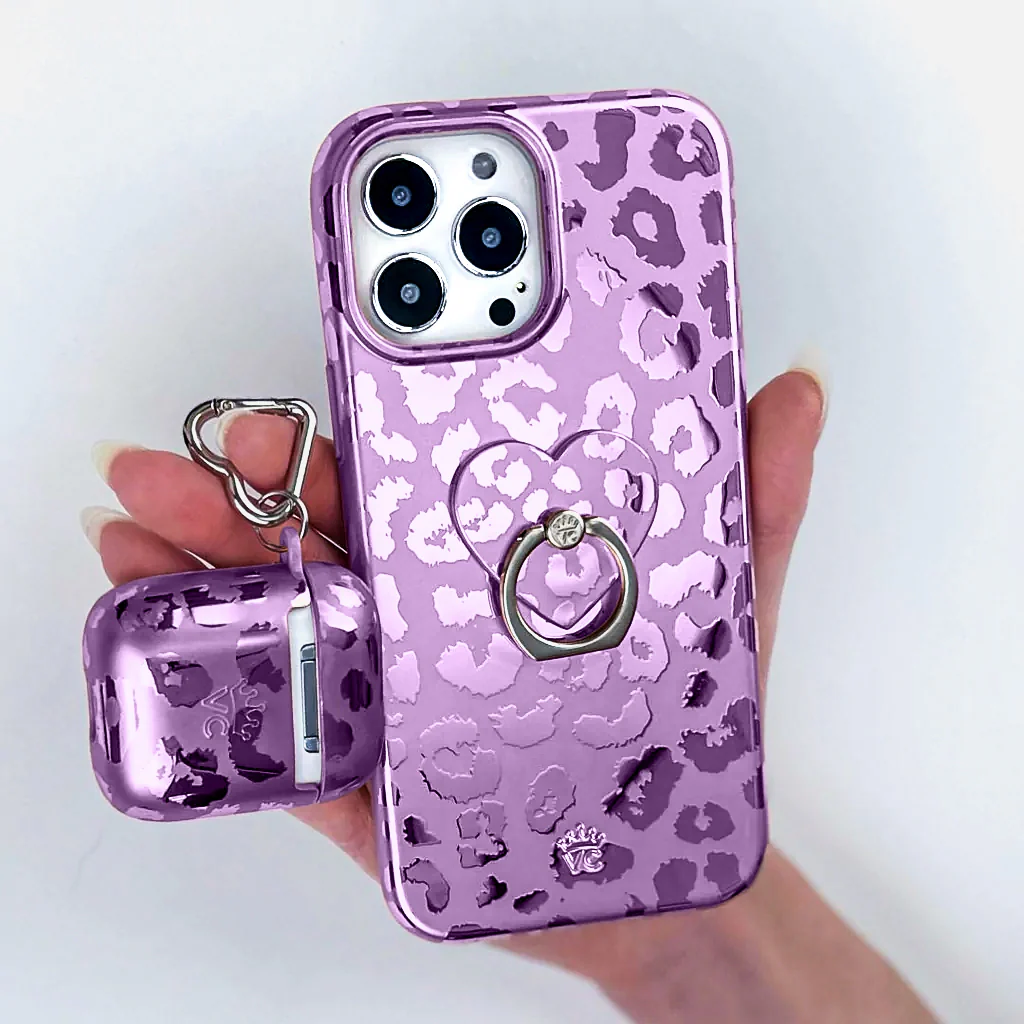 Amethyst Leopard Phone Ring - Image 2