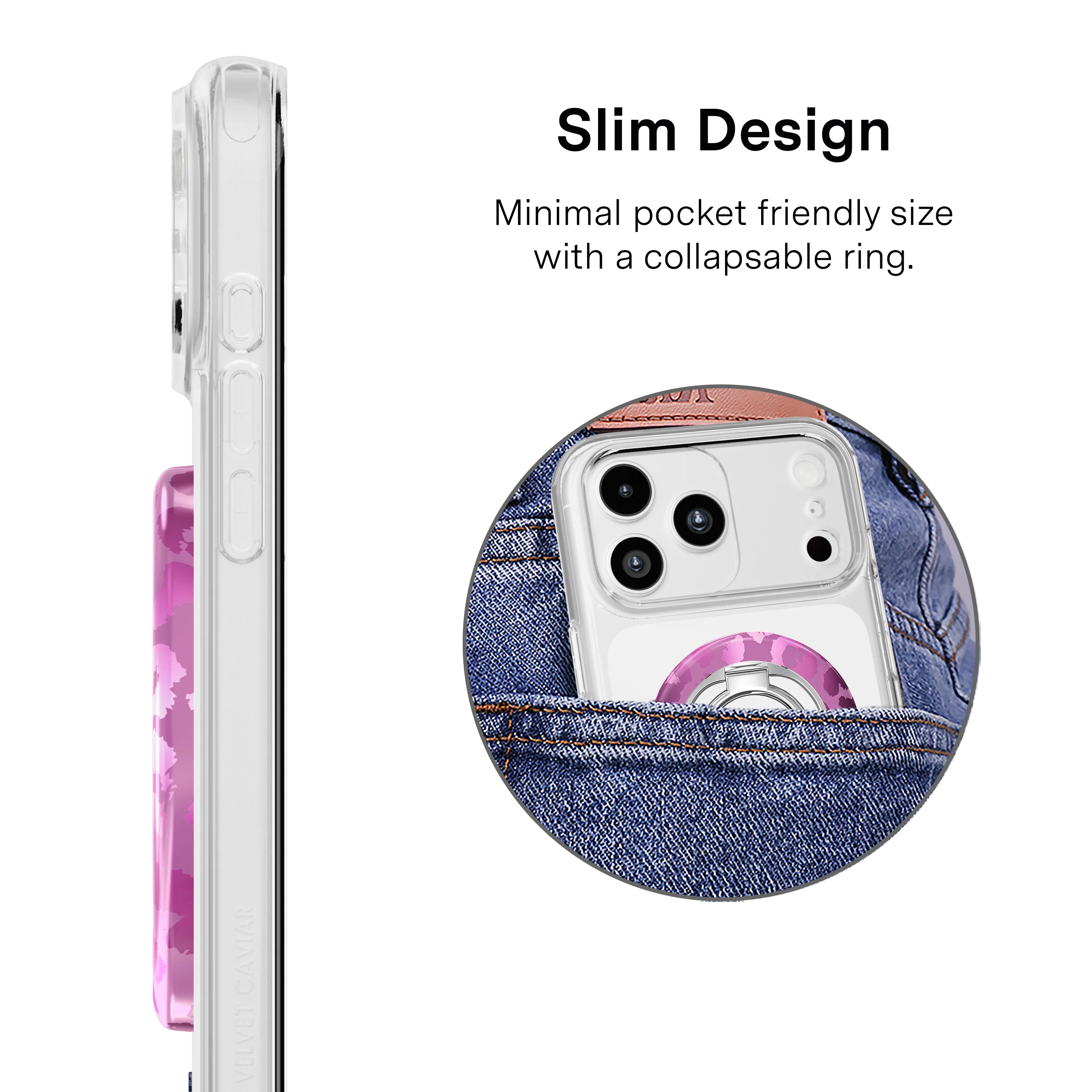 Amethyst Leopard MagSafe Grip Ring - Image 3