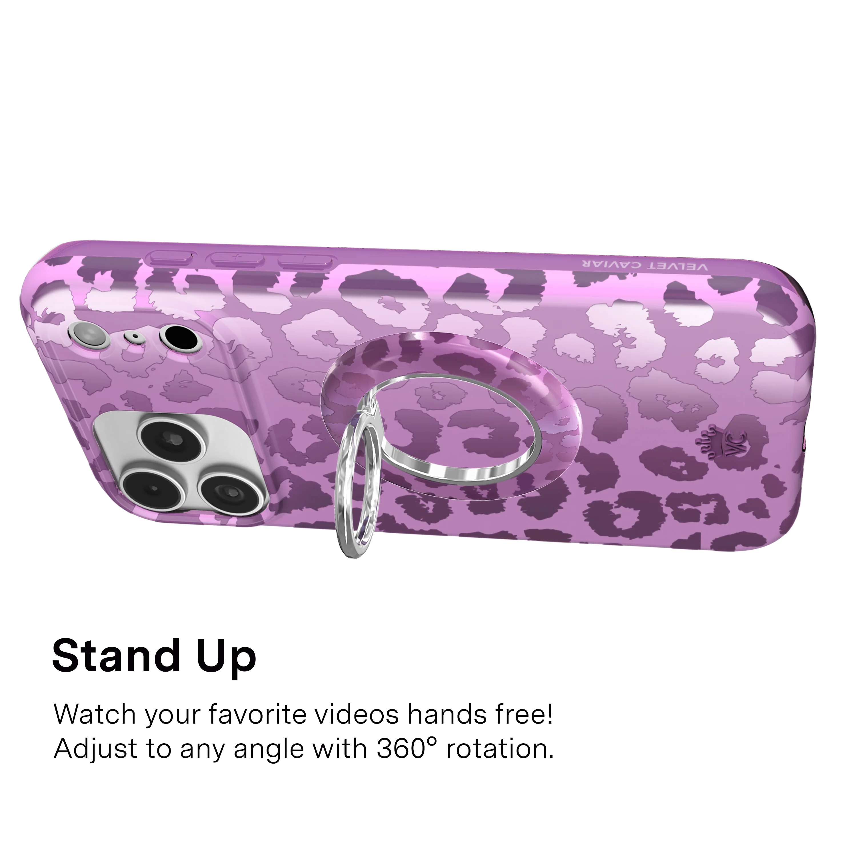 Amethyst Leopard MagSafe Grip Ring - Image 4