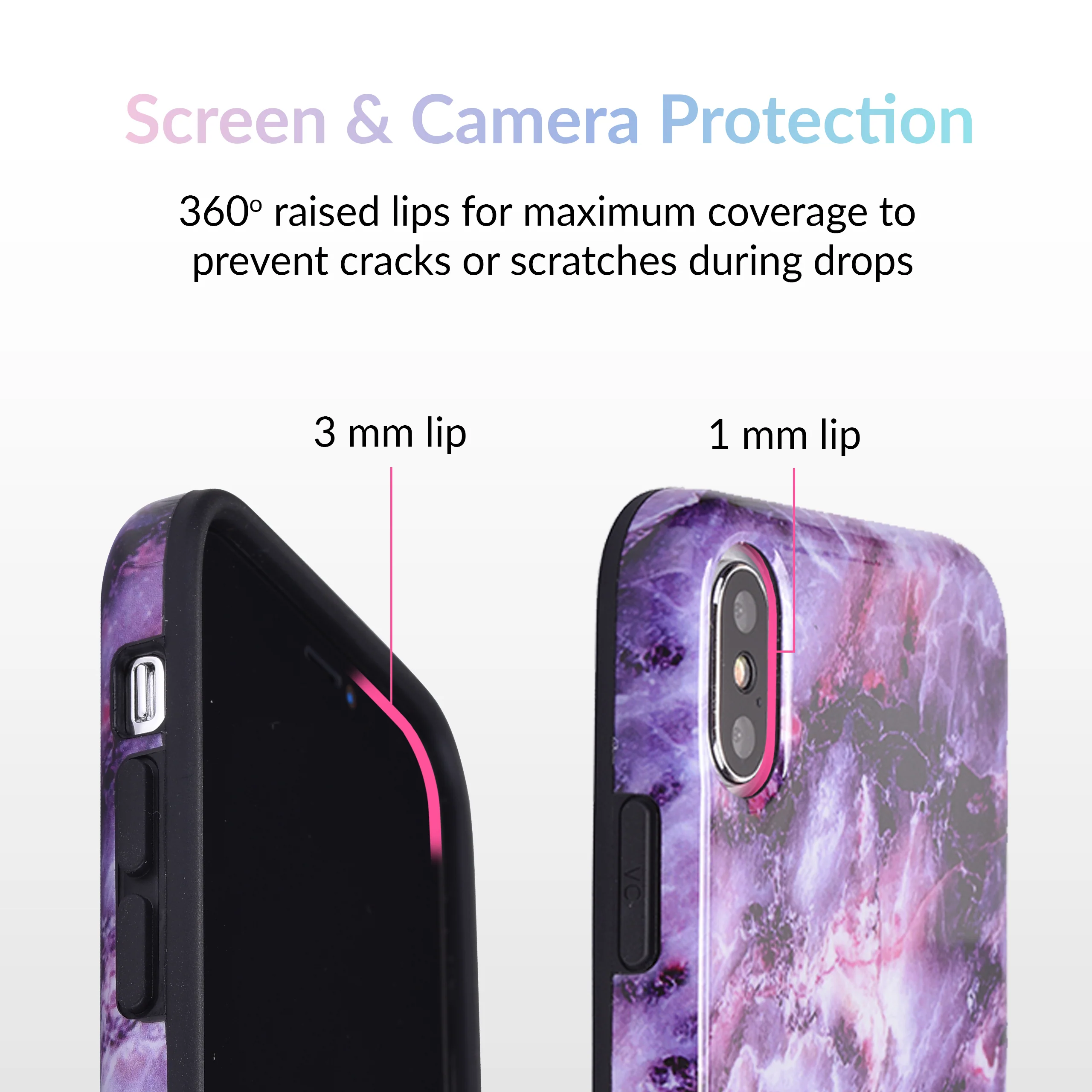 Purple Stone Marble iPhone Case - Image 15