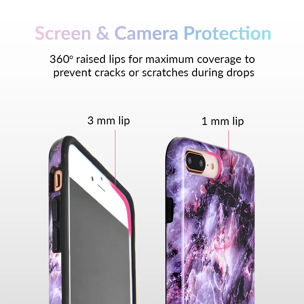 Purple Stone Marble iPhone Case - Image 29