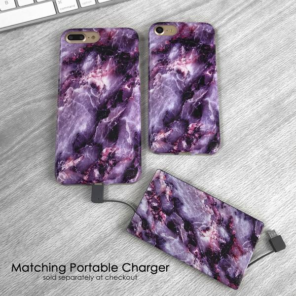 Purple Stone Marble iPhone Case - Image 35