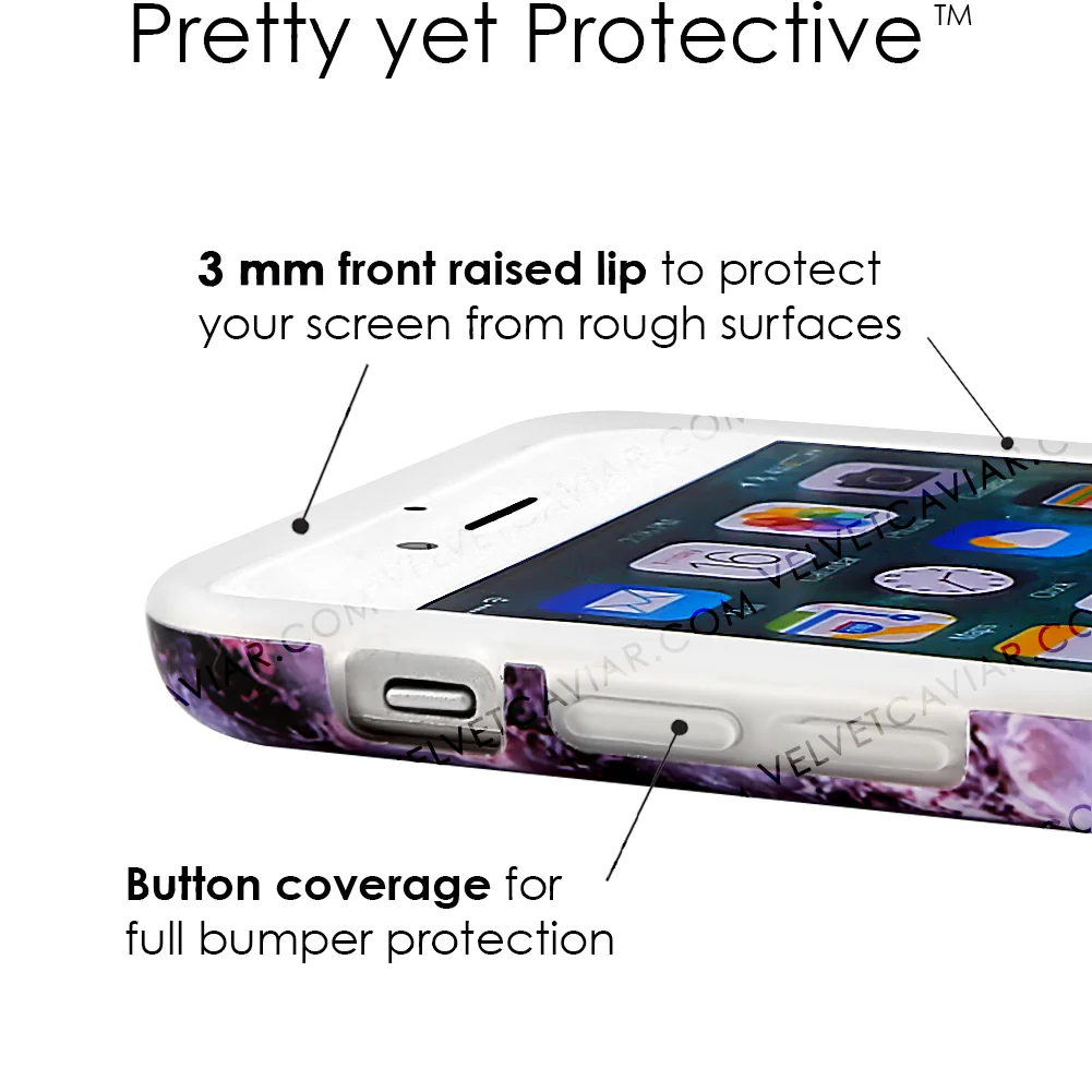 Purple Stone Marble iPhone Case - Image 36