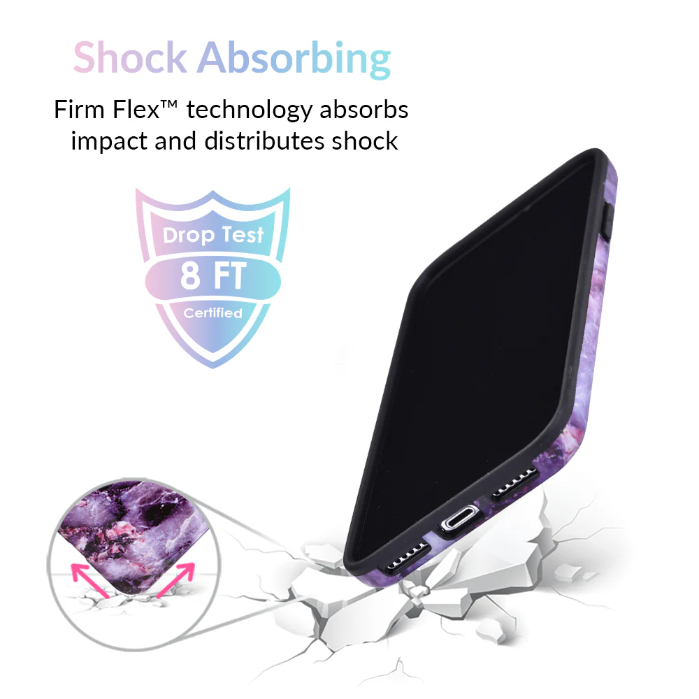 Purple Stone Marble iPhone Case - Image 49