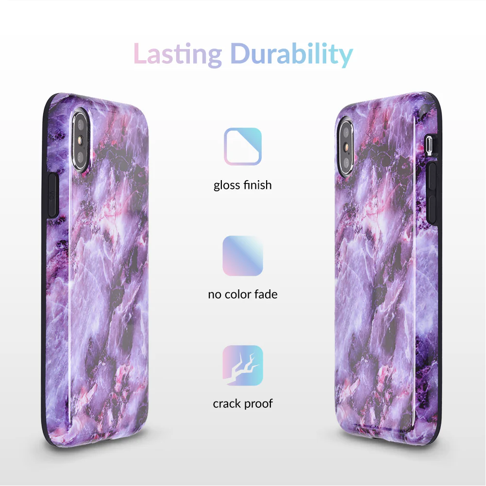 Purple Stone Marble iPhone Case - Image 50