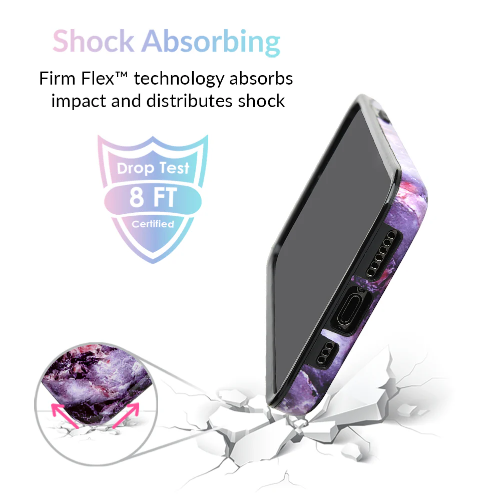 Purple Stone Marble iPhone Case - Image 65