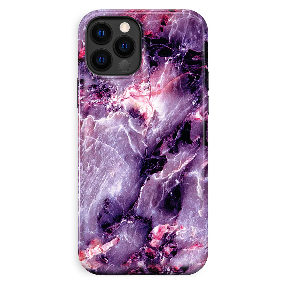 Purple Stone Marble iPhone Case - Image 73