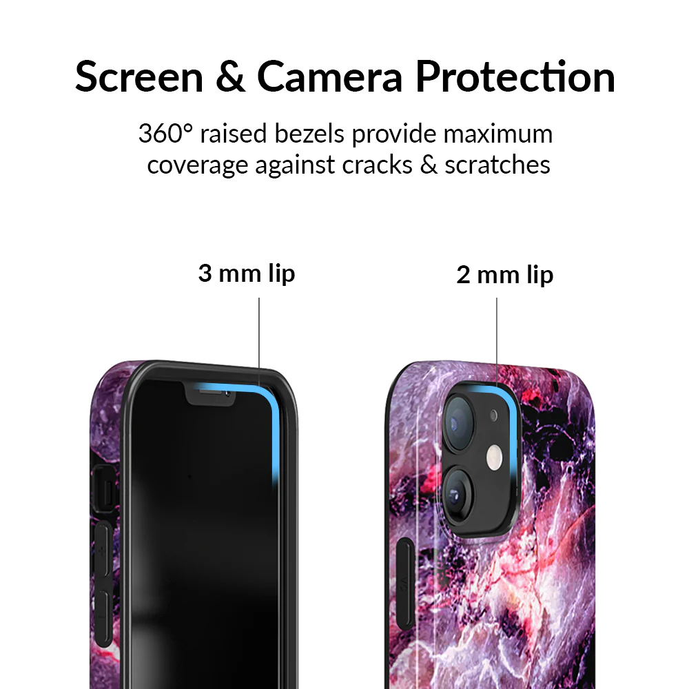 Purple Stone Marble iPhone Case - Image 84