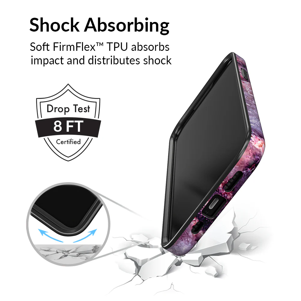Purple Stone Marble iPhone Case - Image 85