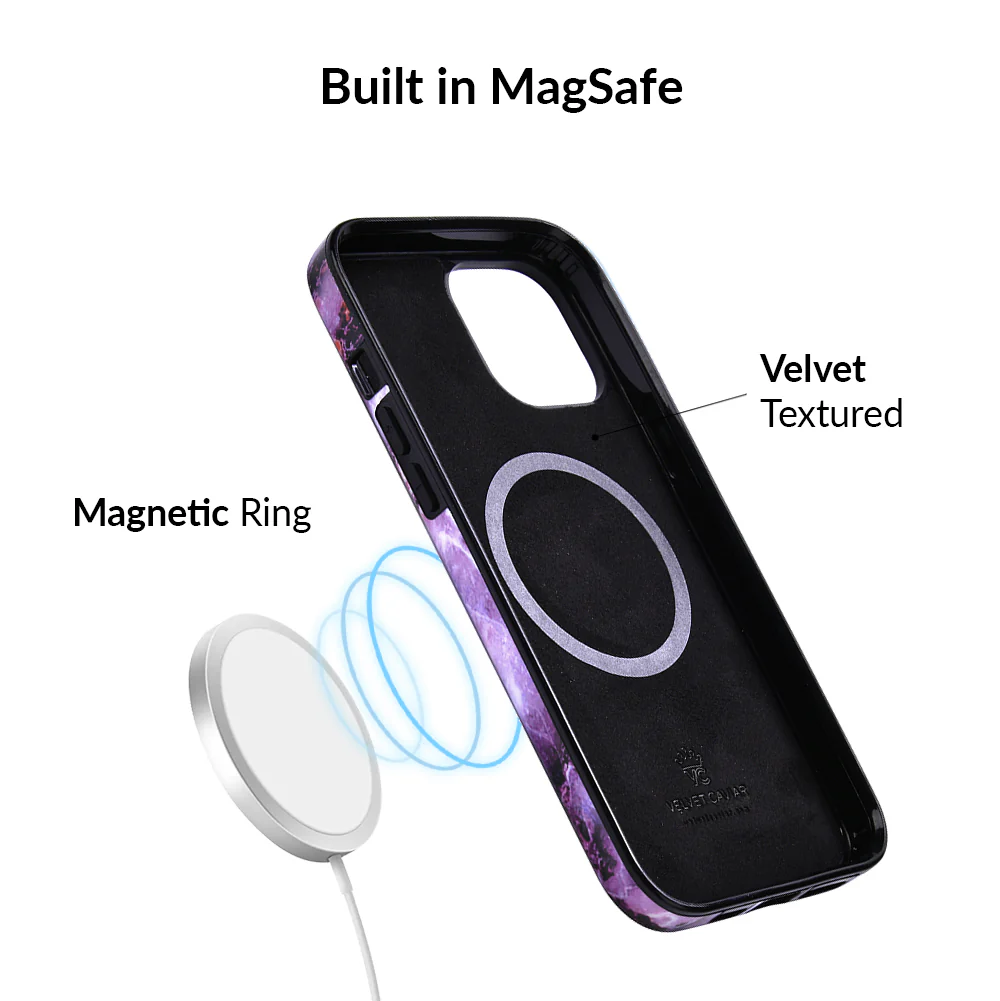 Purple Stone Marble iPhone Case - Image 87