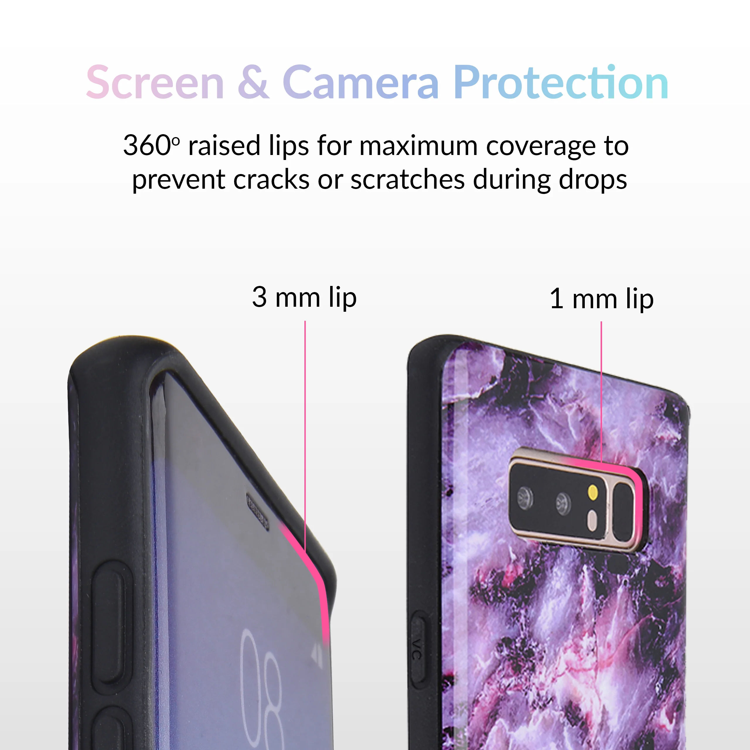 Purple Stone Marble Samsung Galaxy Case - Image 12