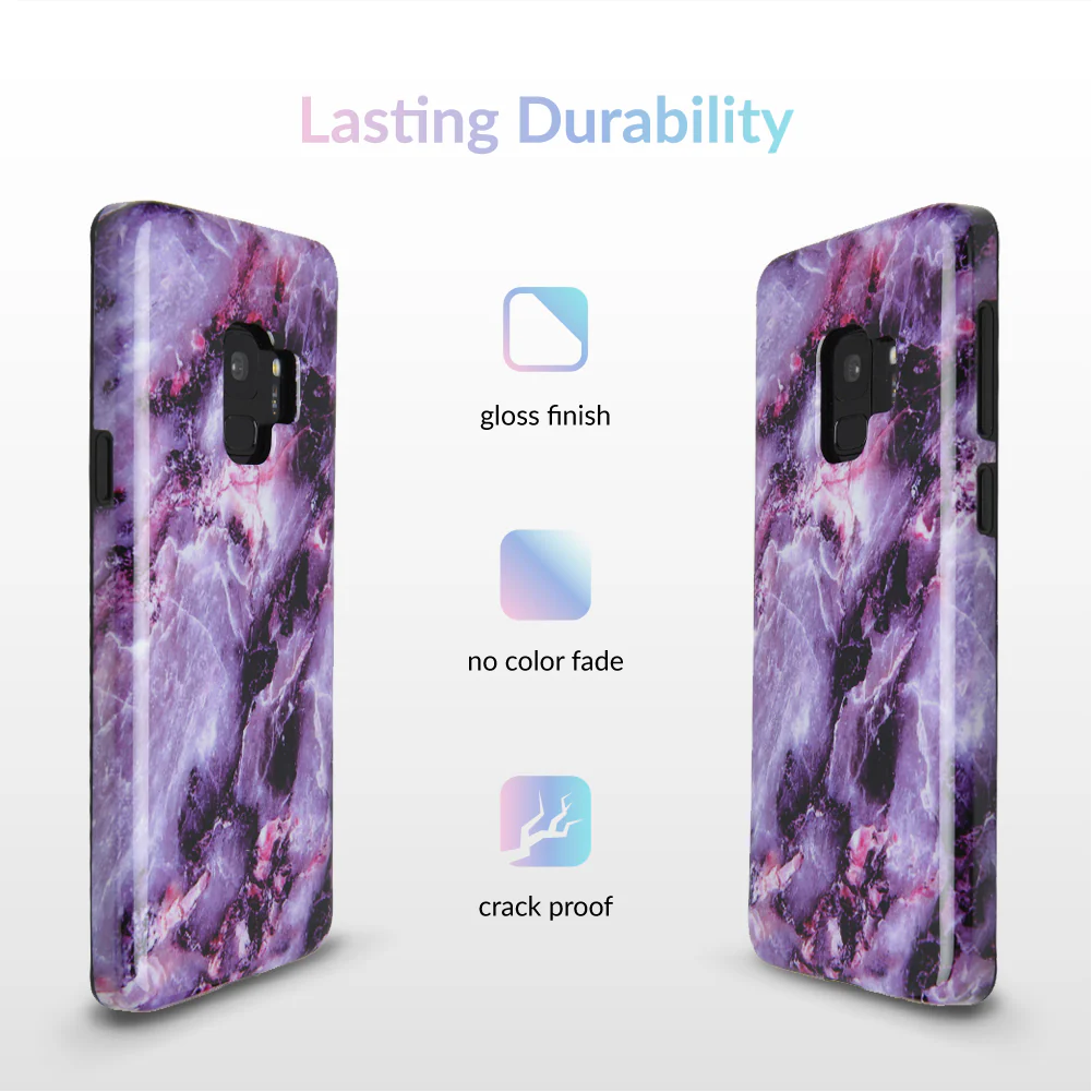 Purple Stone Marble Samsung Galaxy Case - Image 24