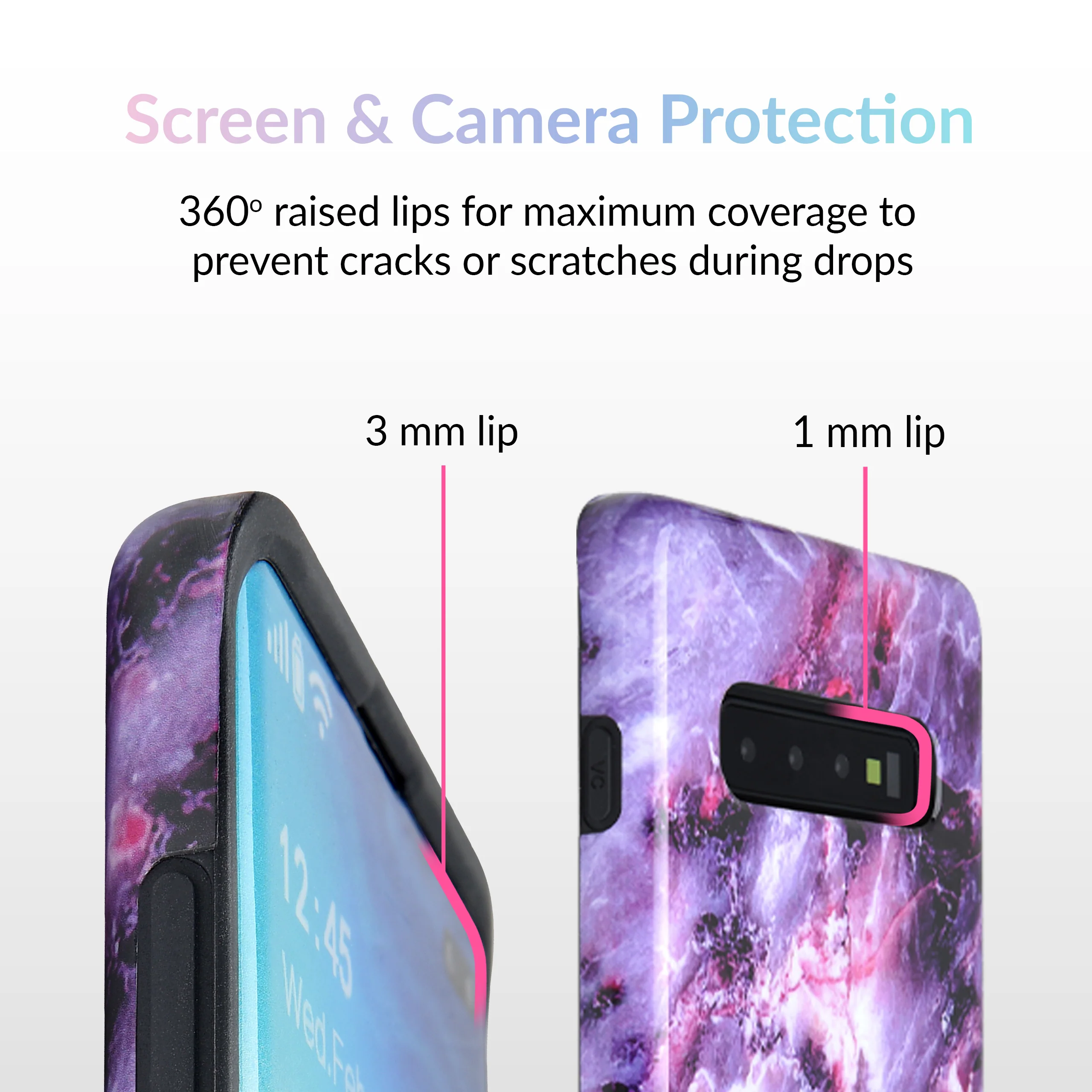 Purple Stone Marble Samsung Galaxy Case - Image 35