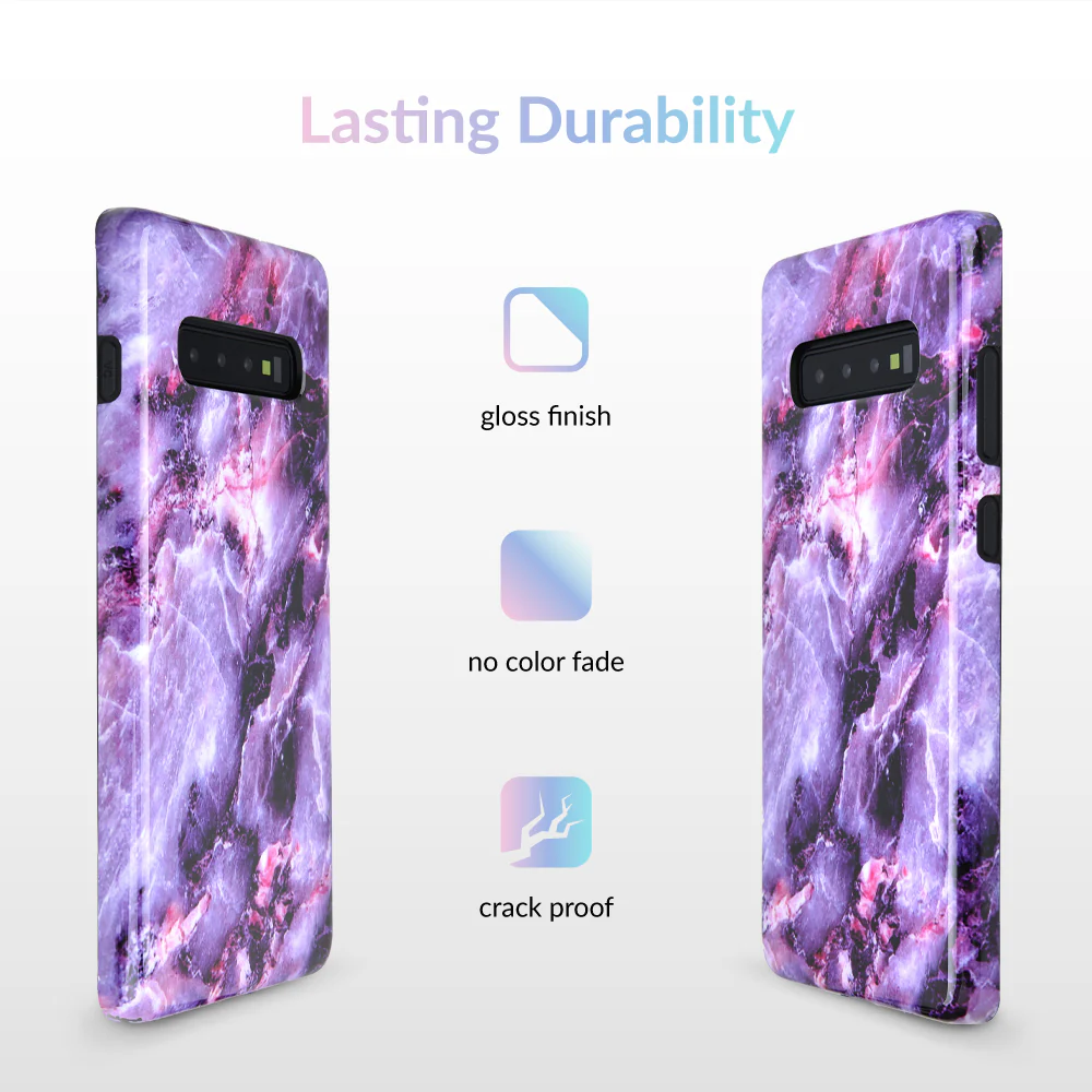 Purple Stone Marble Samsung Galaxy Case - Image 36