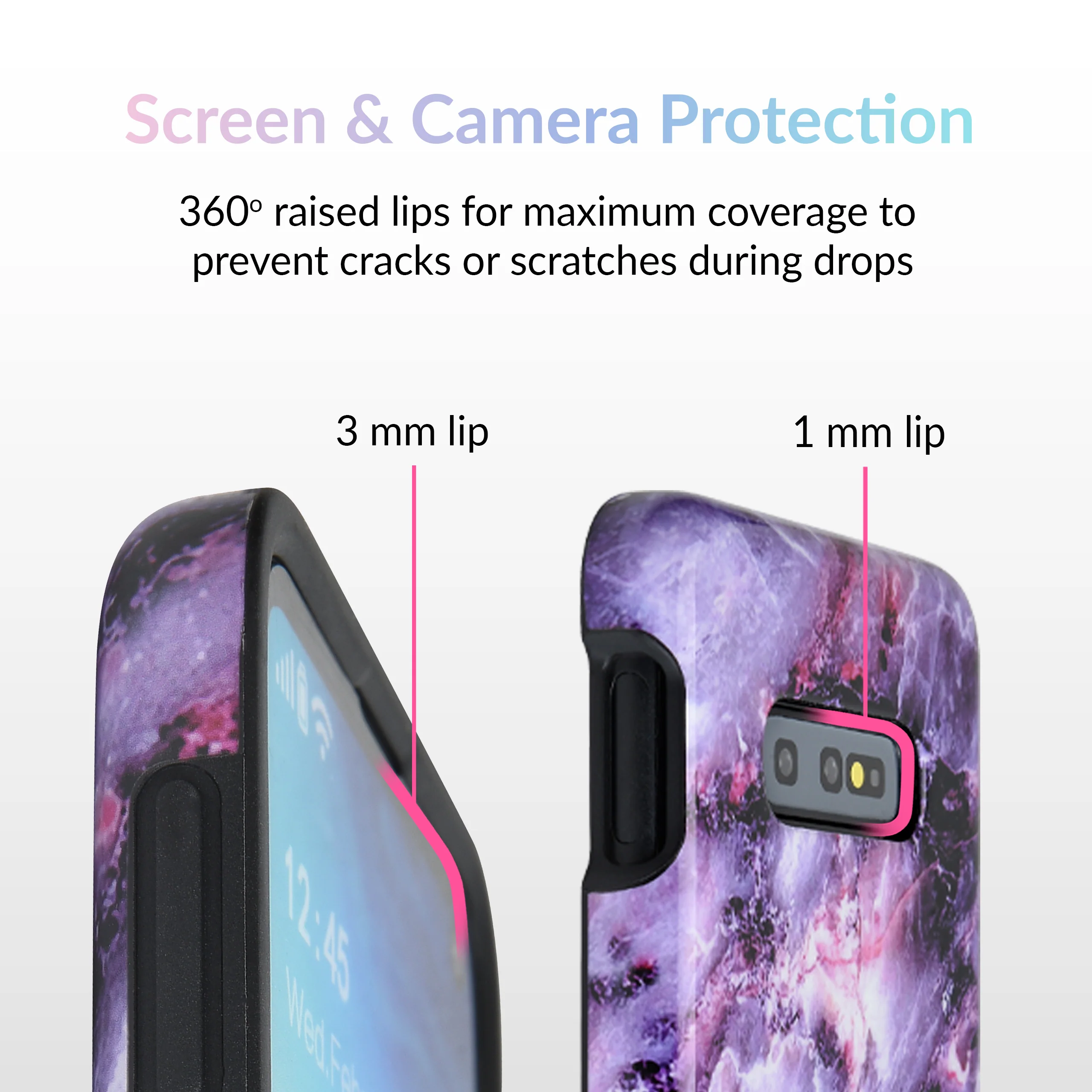 Purple Stone Marble Samsung Galaxy Case - Image 38