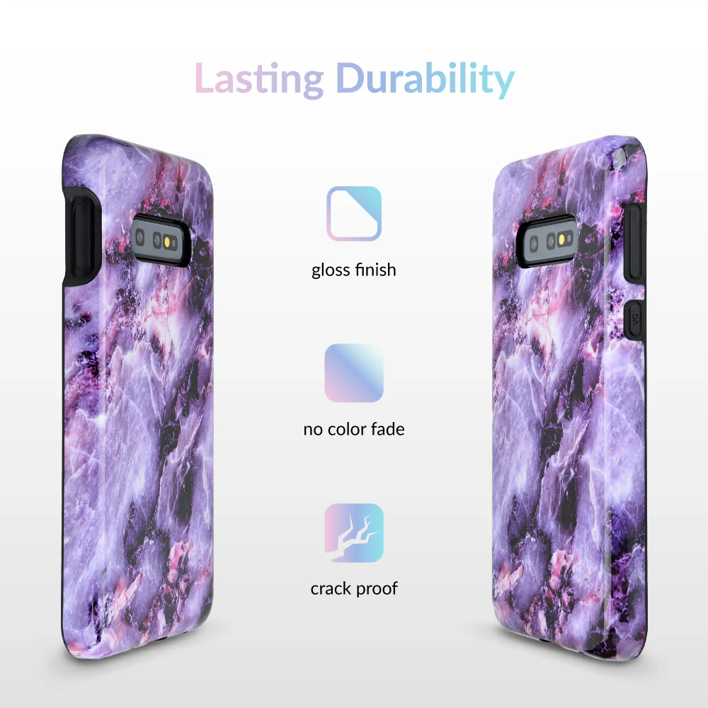 Purple Stone Marble Samsung Galaxy Case - Image 39