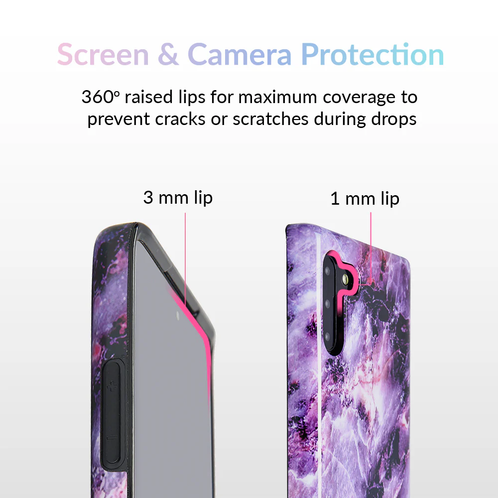 Purple Stone Marble Samsung Galaxy Case - Image 41