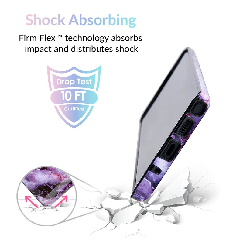 Purple Stone Marble Samsung Galaxy Case - Image 42