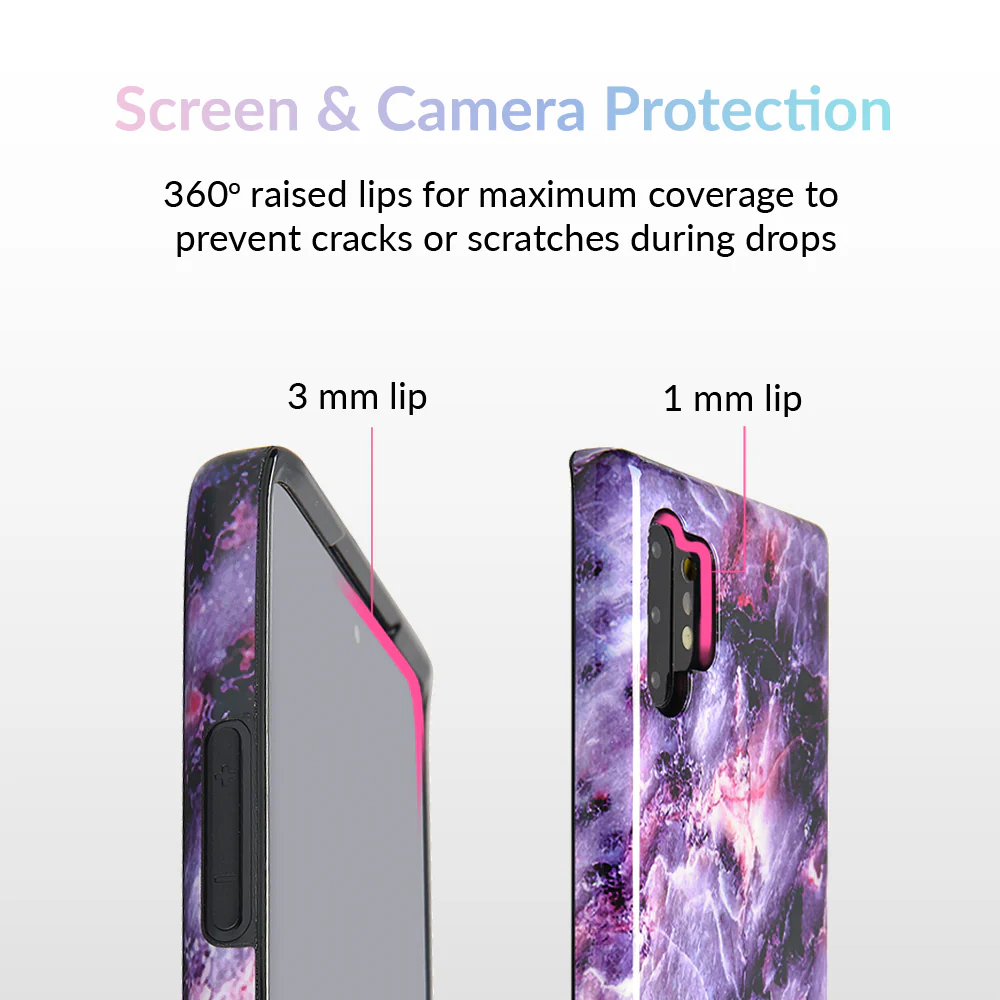 Purple Stone Marble Samsung Galaxy Case - Image 46
