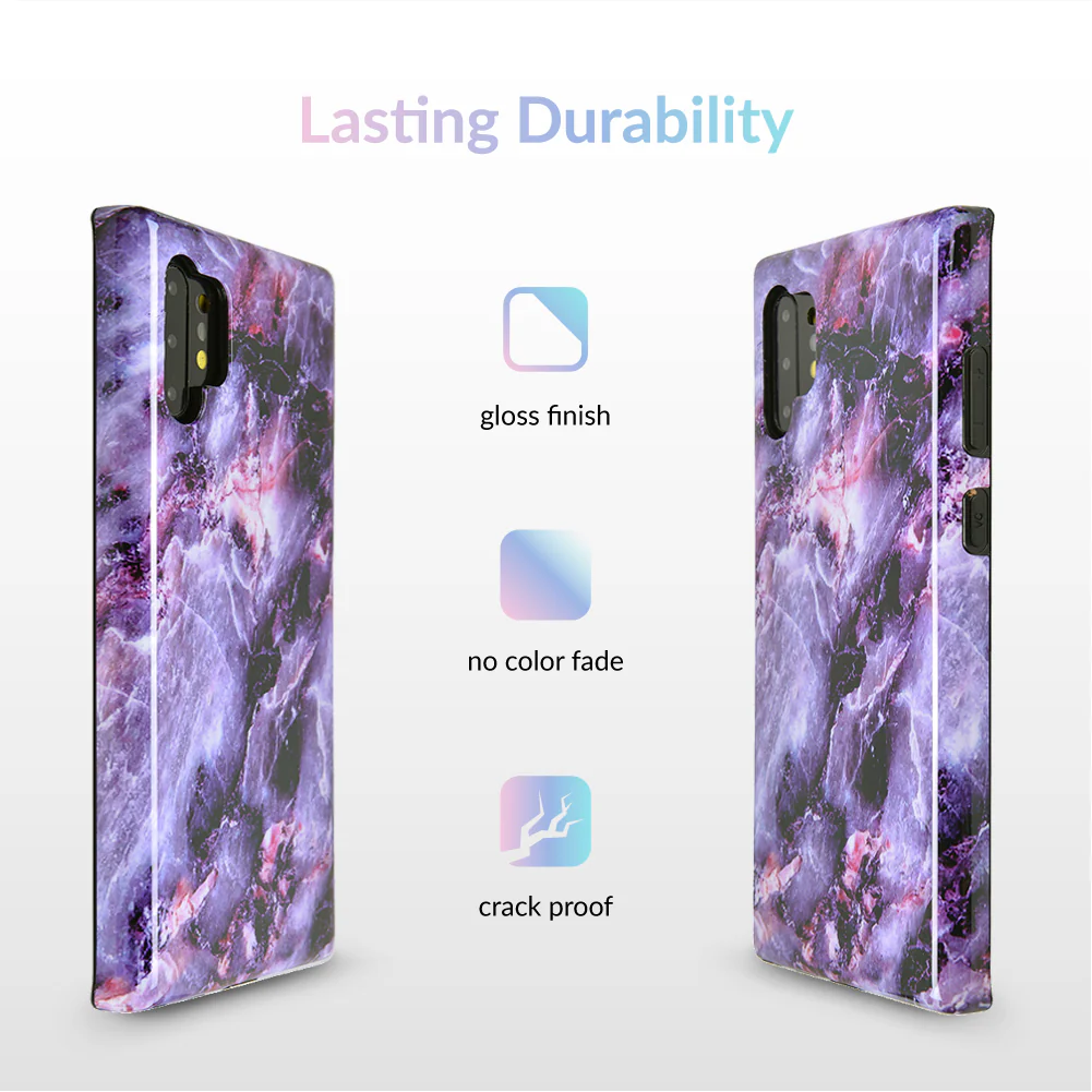 Purple Stone Marble Samsung Galaxy Case - Image 48