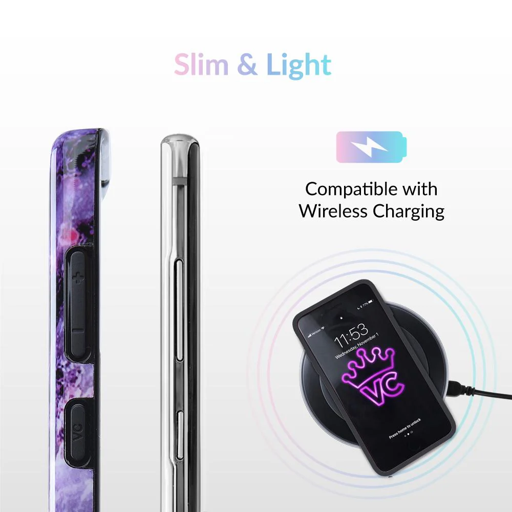 Purple Stone Marble Samsung Galaxy Case - Image 49