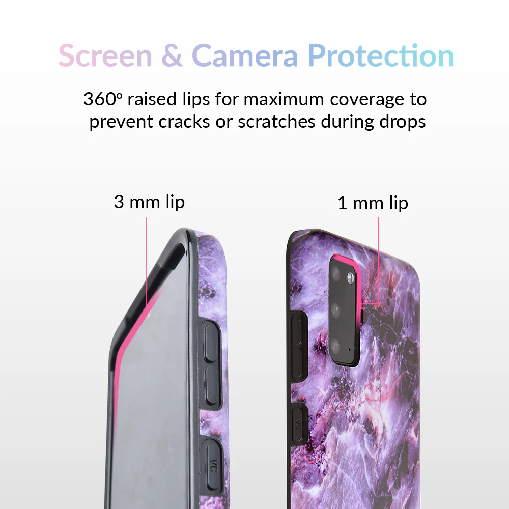 Purple Stone Marble Samsung Galaxy Case - Image 55