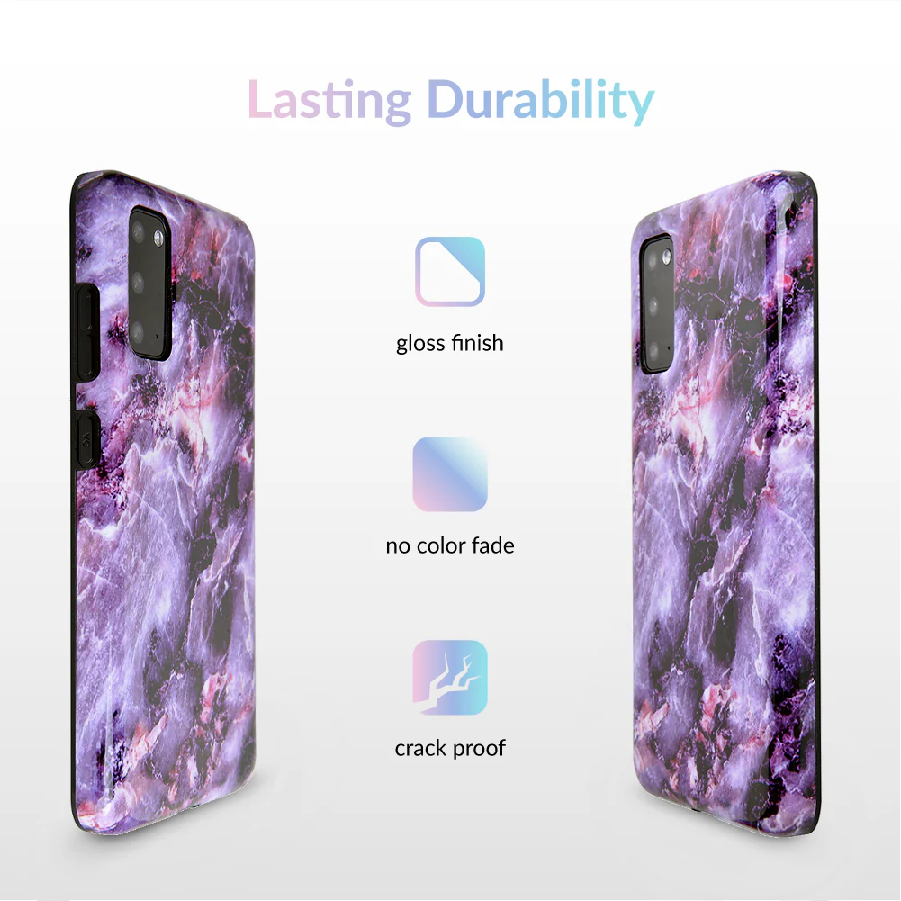 Purple Stone Marble Samsung Galaxy Case - Image 57