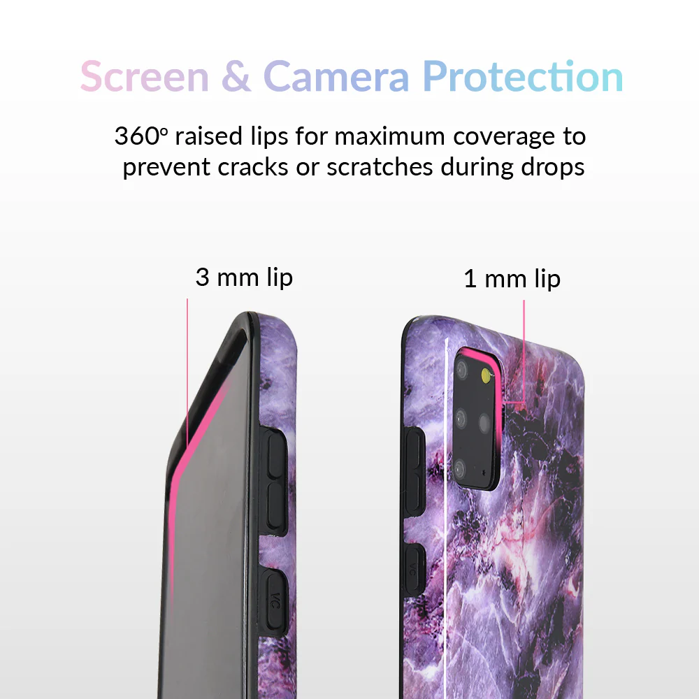 Purple Stone Marble Samsung Galaxy Case - Image 60