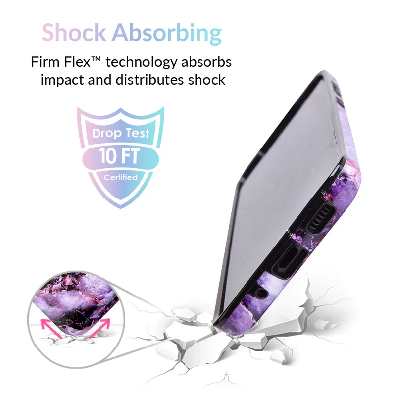 Purple Stone Marble Samsung Galaxy Case - Image 61
