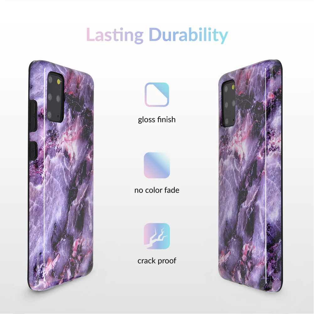 Purple Stone Marble Samsung Galaxy Case - Image 62