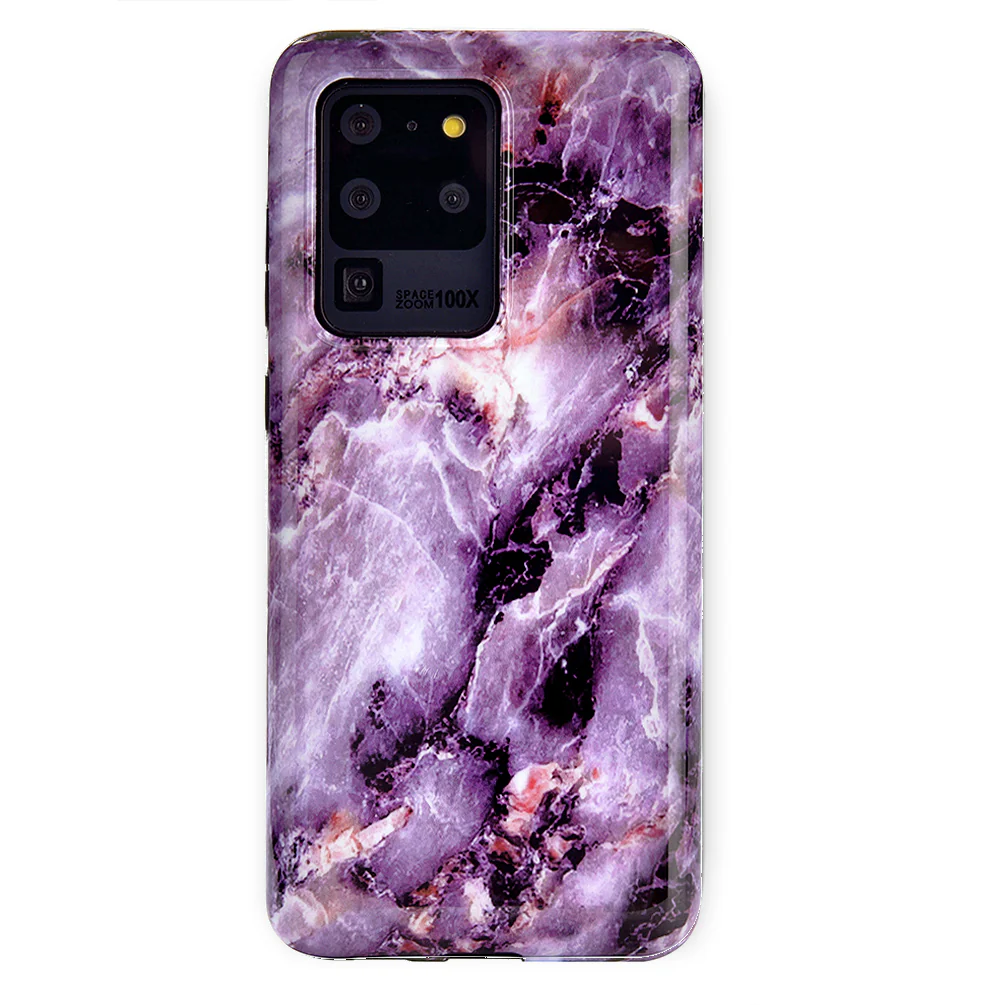 Purple Stone Marble Samsung Galaxy Case - Image 64