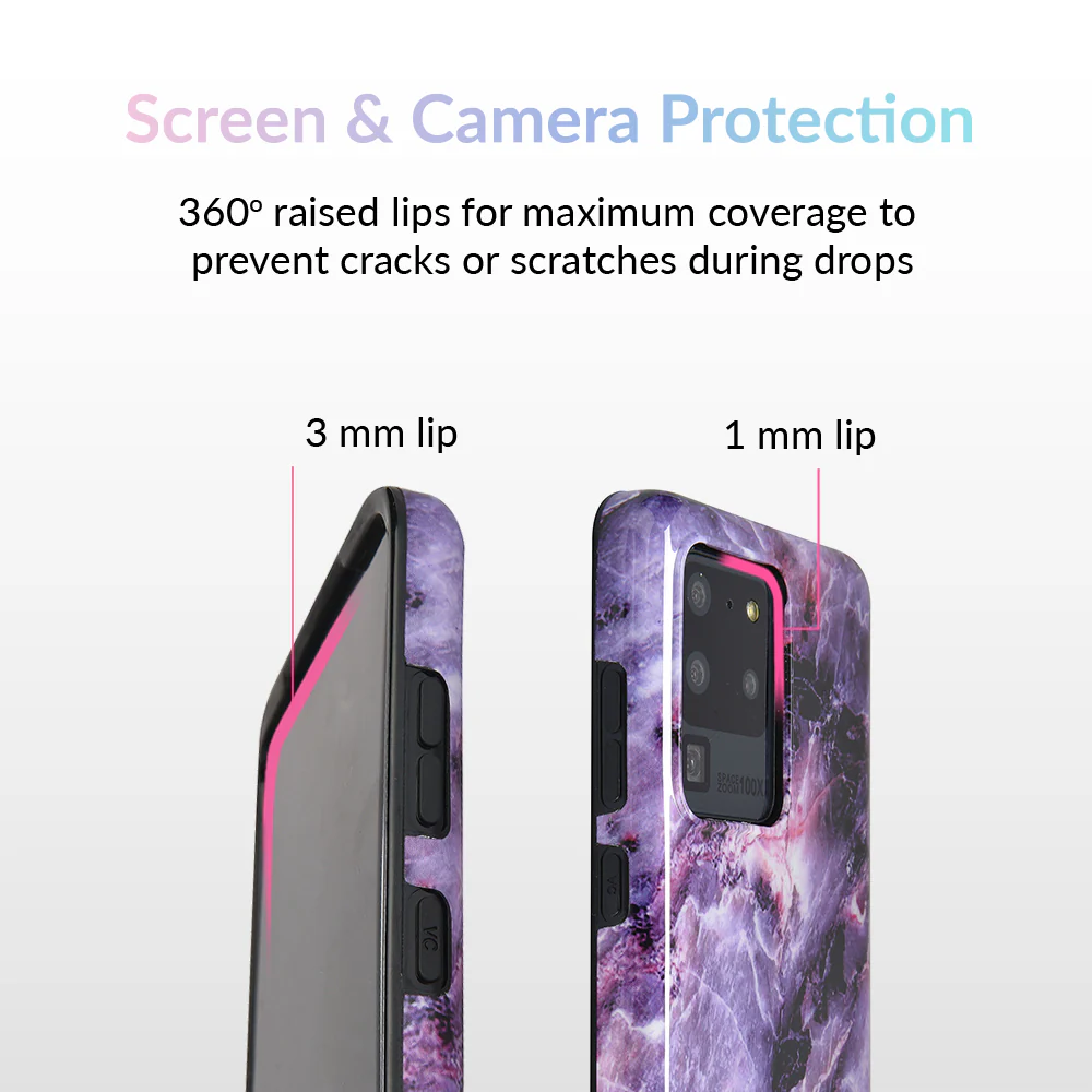 Purple Stone Marble Samsung Galaxy Case - Image 65