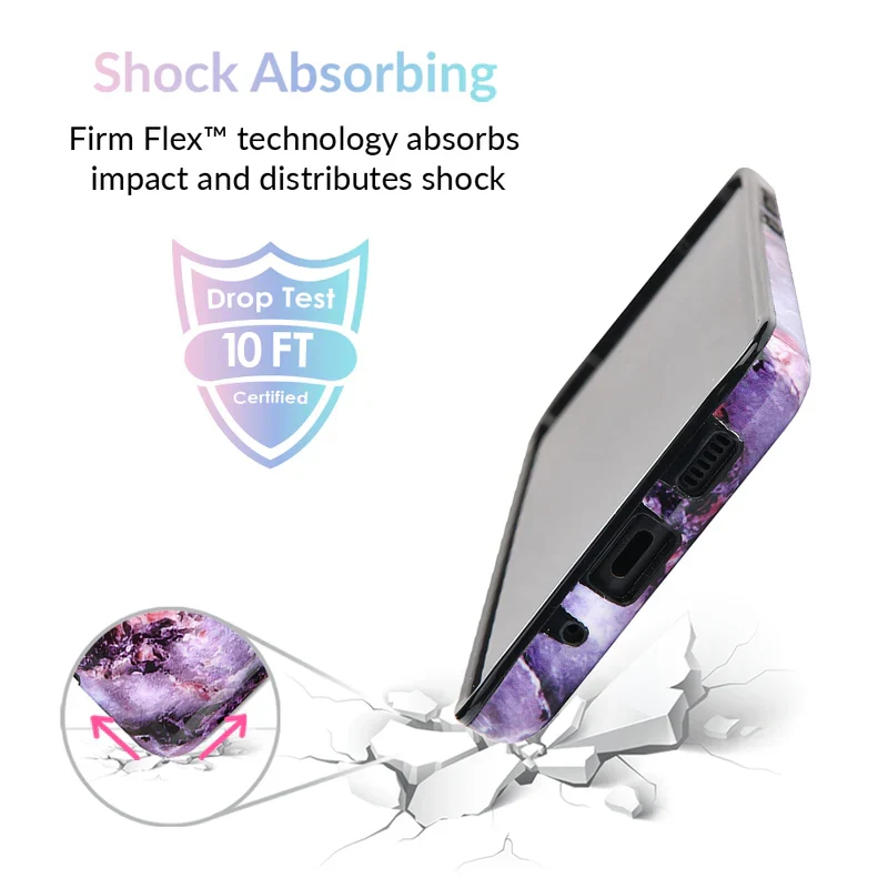 Purple Stone Marble Samsung Galaxy Case - Image 66