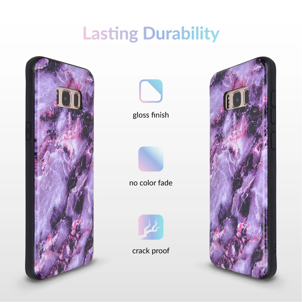 Purple Stone Marble Samsung Galaxy Case - Image 9