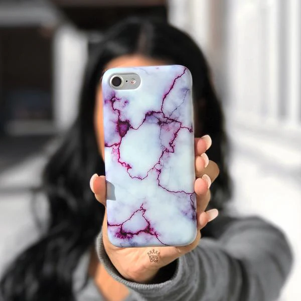 Purple Streak Marble iPhone Case - Image 8
