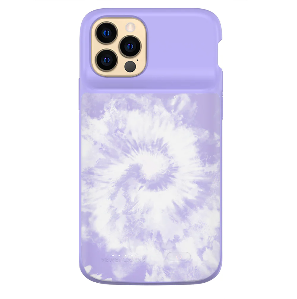 Purple Tie Dye iPhone Charging Case - Image 13
